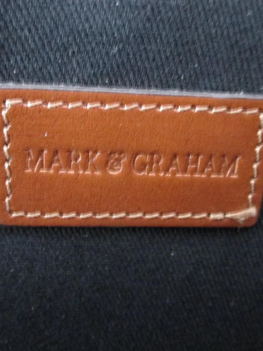 MARK & GRAHAM LEATHER LAPTOP BAG